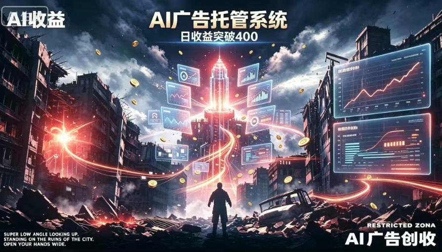 AI智能广告，全自动化运行，单日可达400+，小白新手0基础上手【揭秘】-来聚吧