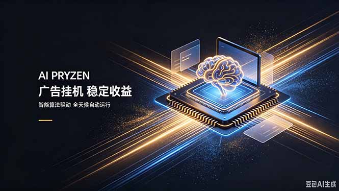 AI Pryzen 广告挂机|24小时自动跑,日入300-500,新手零门槛-来聚吧