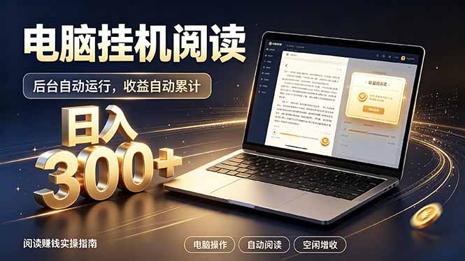 看小说也有收益？自动化流程，轻松日入300+-来聚吧