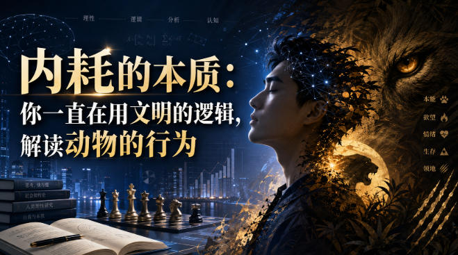 付费文章:内耗的本质:你一直在用文明的逻辑,解读动物的行为-来聚吧