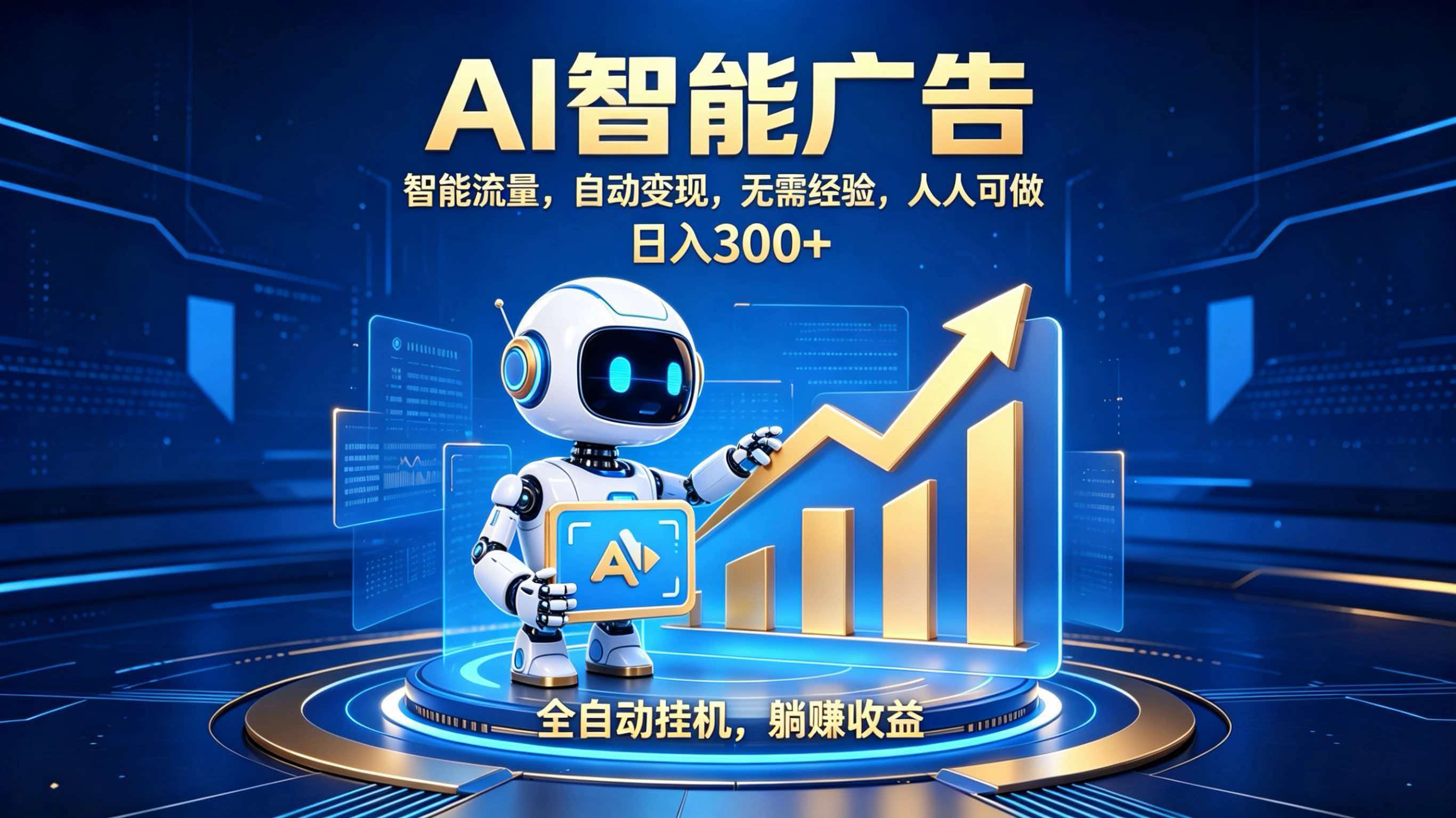 轻资产新赛道,全自动AI广告,打造持续收益-来聚吧