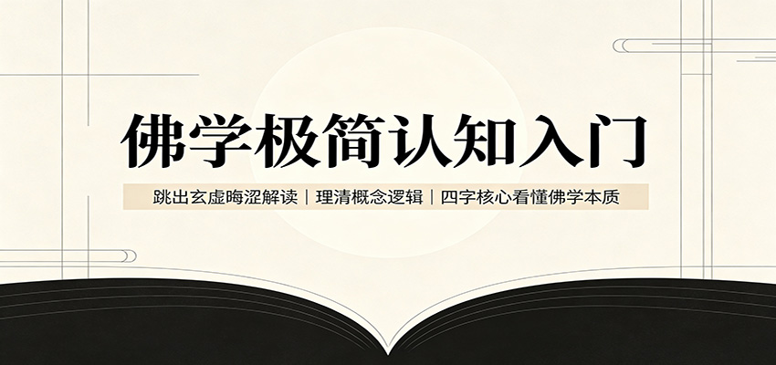 佛学极简认知入门：跳出玄虚晦涩解读，理清概念逻辑，四字核心看懂佛学本质-来聚吧