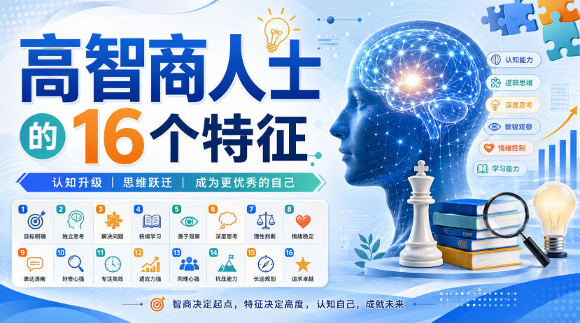 付费文章:高智商人士的16个特征-来聚吧