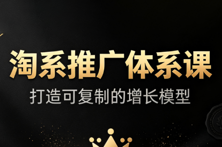 大山·淘系推广体系课-来聚吧