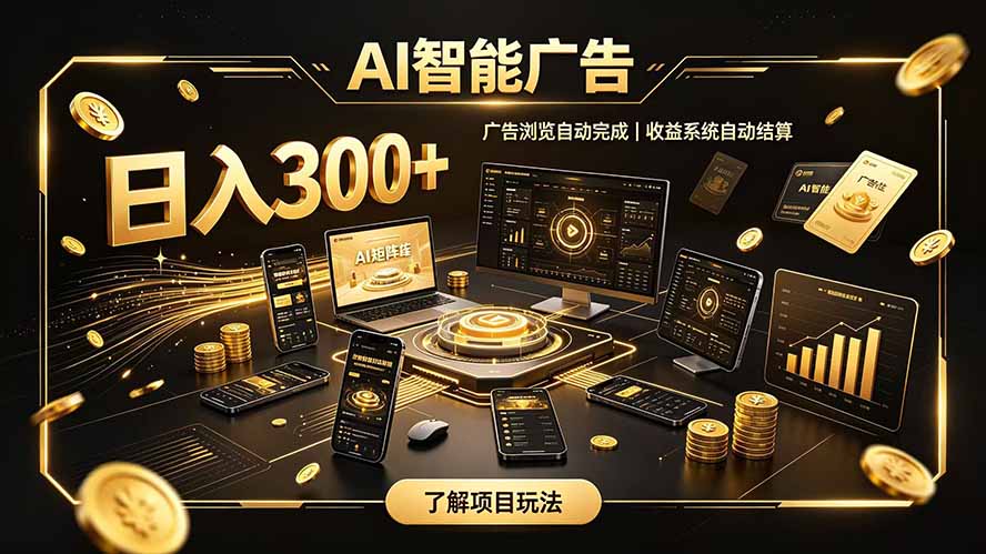 自研 AI 系统｜轻资产起步｜长期稳定收益｜宝妈 上班族轻轻松松日入300+-来聚吧