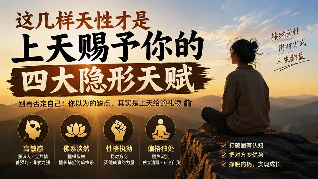 付费文章：这几样天性才是上天赐予你的四大隐形天赋-来聚吧