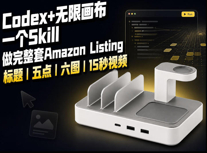 我用一个Codex Skill做完Amazon Listing:标题、五点、六图和视频全流程-来聚吧