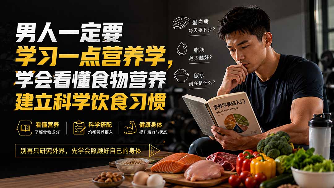 付费文章：男人一定要学习一点营养学，学会看懂食物营养建立科学饮食习惯-来聚吧