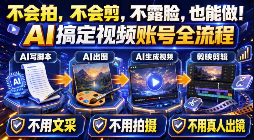AI短视频起号实战项目,用AI做视频起号,45天涨粉12W,一条广告8.5k,广告接到手软,引流、变现两不误!-来聚吧