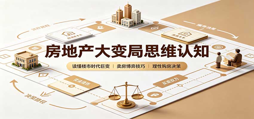 房地产大变局思维认知:读懂楼市时代巨变,卖房博弈技巧,理性购房决策-来聚吧