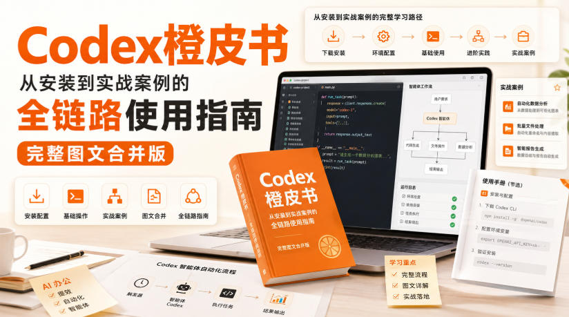 Codex橙皮书，从安装到实战案例的全链路使用指南，完整图文合并版-来聚吧