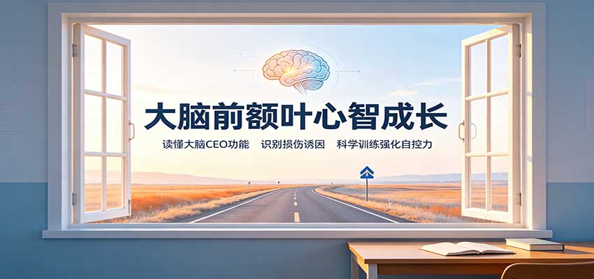 大脑前额叶心智成长:读懂大脑CEO功能,识别损伤诱因,科学训练强化自控力-来聚吧
