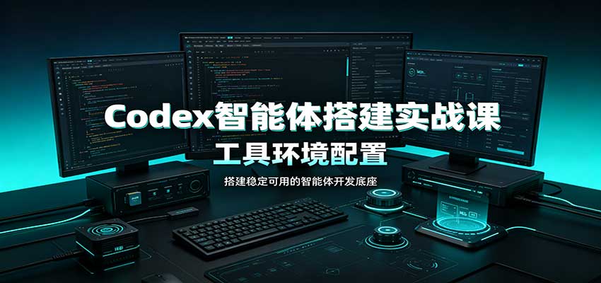 Codex智能体搭建实战课:工具环境配置,自定义技能开发,多业务自动化教学-来聚吧