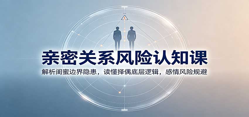 亲密关系风险认知课:解析闺蜜边界隐患,读懂择偶底层逻辑,感情风险规避-来聚吧