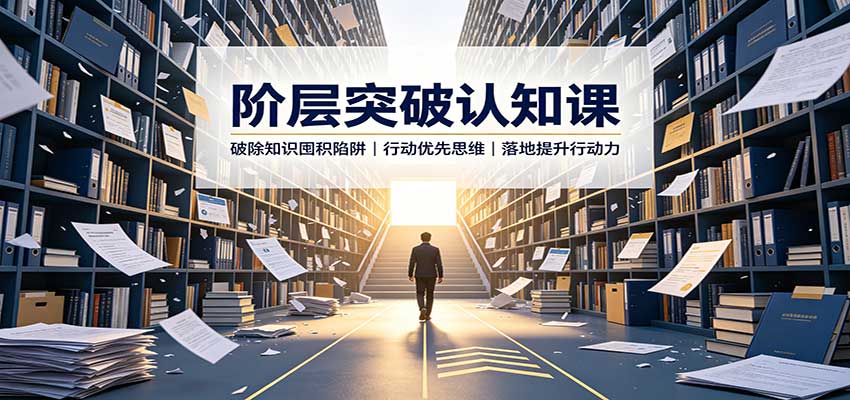 阶层突破认知课：破除知识囤积陷阱，行动优先思维，落地提升行动力-来聚吧