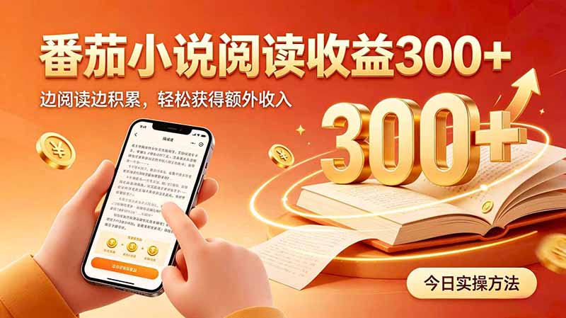 全自动番茄挂机玩法,日入300+边阅读边积累,轻松获得额外收入-来聚吧