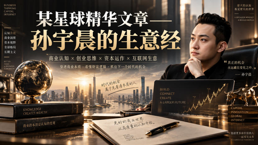 某星球精华文章——孙宇晨的生意经-来聚吧