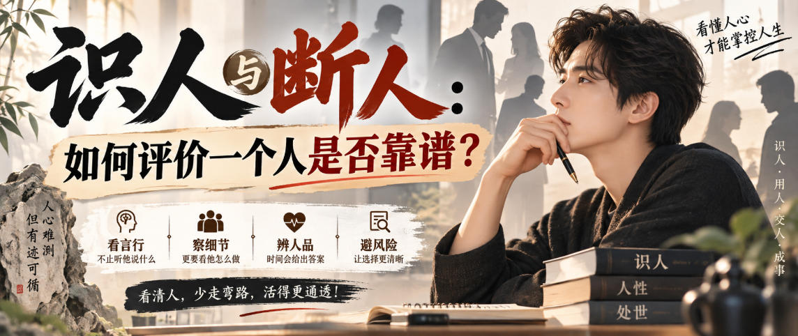 付费文章:识人与断人:如何评价一个人是否靠谱?-来聚吧
