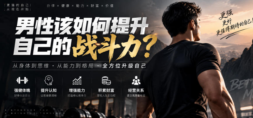 付费文章：男性该如何提升自己的战斗力？-来聚吧