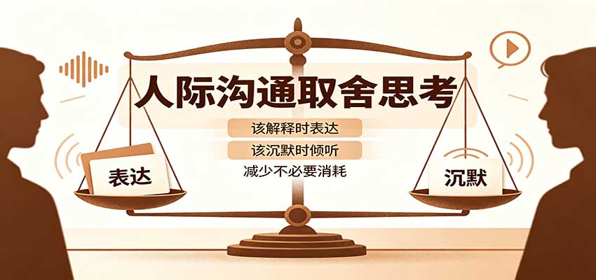 人际沟通取舍思考：分清解释与沉默边界，拿捏职场生活沟通分寸减少情绪内耗-来聚吧