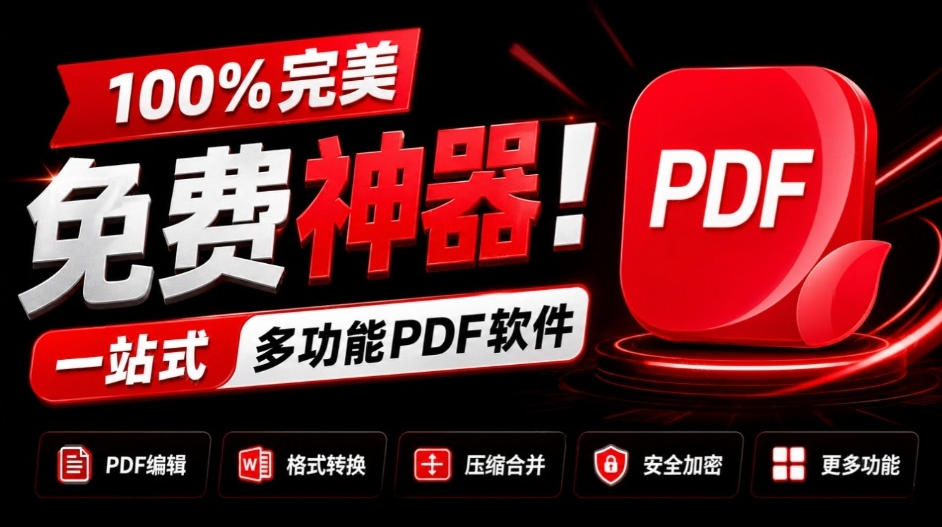 100%完美免费神器!一站式多功能PDF软件,支持PDF格式转换压缩编辑等,简约无广告,太Nice了JOPDF-来聚吧