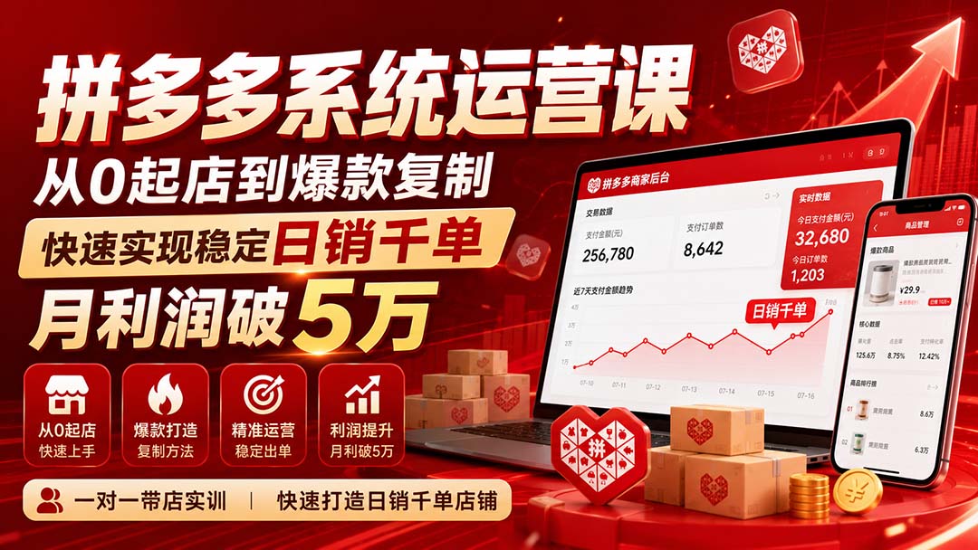 拼多多系统运营课-无水印(更新9月-来聚吧