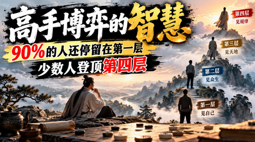 付费文章:高手博弈的智慧,90%的人还停留在第一层,少数人登顶第四层-来聚吧
