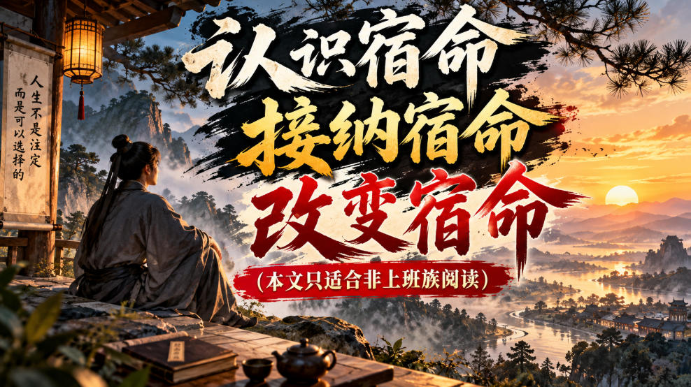某公众号付费文章:认识宿命,接纳宿命,改变宿命(本文只适合非上班族阅读)-来聚吧