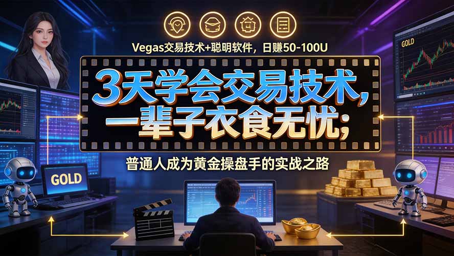 3天学会做交易,普通人快速成为操盘手” Vegas交易系统+聪明软件 , 日赚50-1000U, 长期稳定,小白轻松上手-来聚吧
