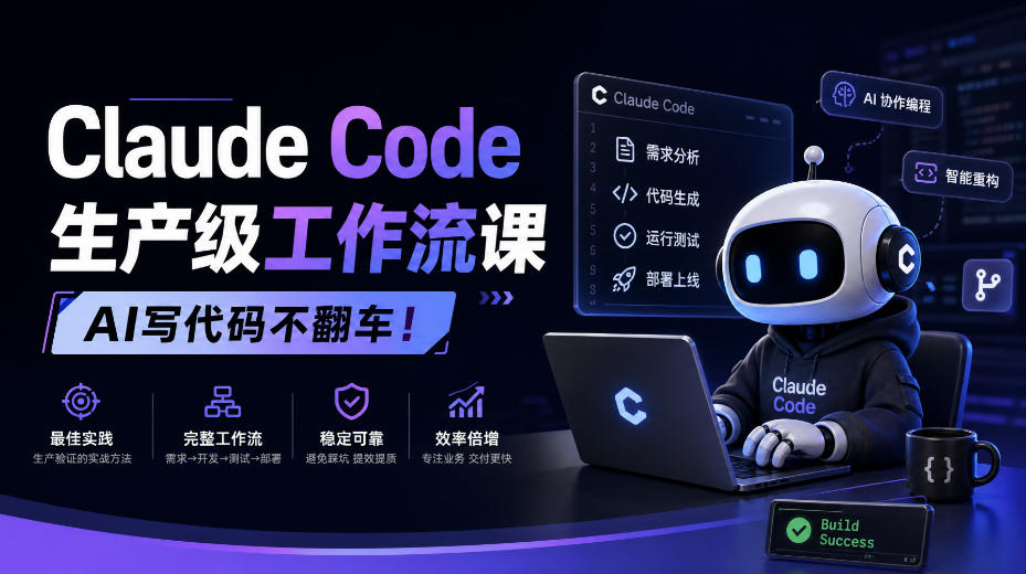 Claude Code生产级工作流课，AI写代码不翻车！【原创双语字幕】-来聚吧