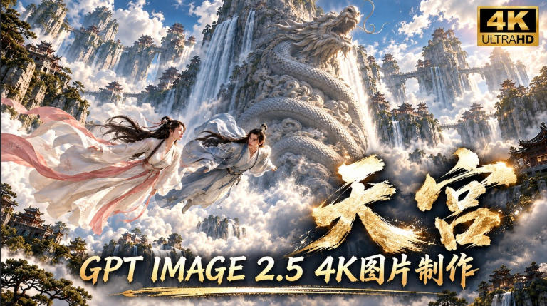 GPT Image 2.5实测!4K到底多清楚?皮肤、手指、修图与天宫场景全面测试-来聚吧