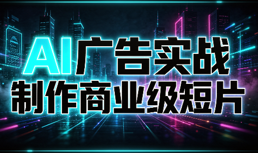 AI广告实战制作商业级短片-来聚吧