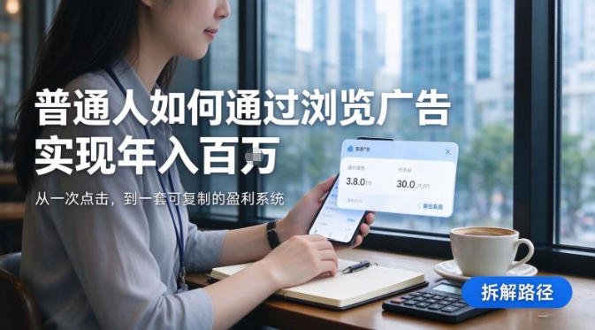2026最新技术，24小时全自动浏览广告，全网独家项目，单台设备日入200+新手小白可快速上手，支持实地学习实地考察【揭秘】-来聚吧