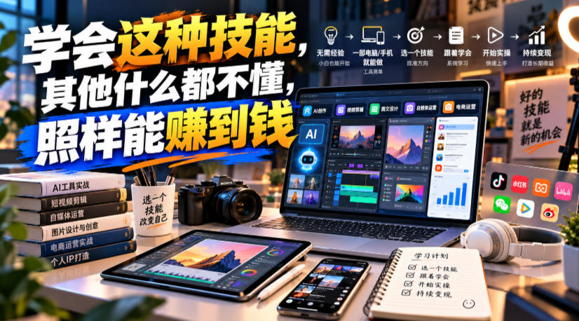 某公众号付费文章:学会这种技能,其他什么都不懂,照样能賺到钱-来聚吧