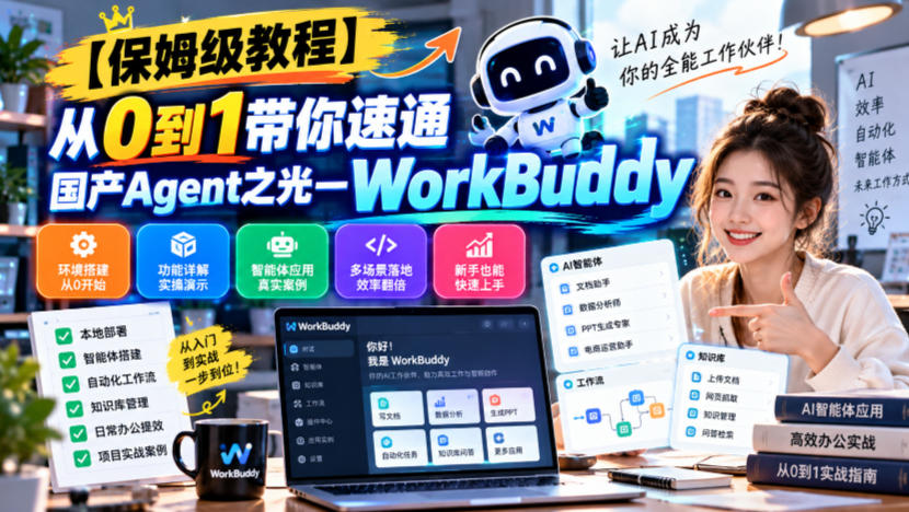 【保姆级教程】从0到1带你速通国产Agent之光—WorkBuddy【文档】-来聚吧