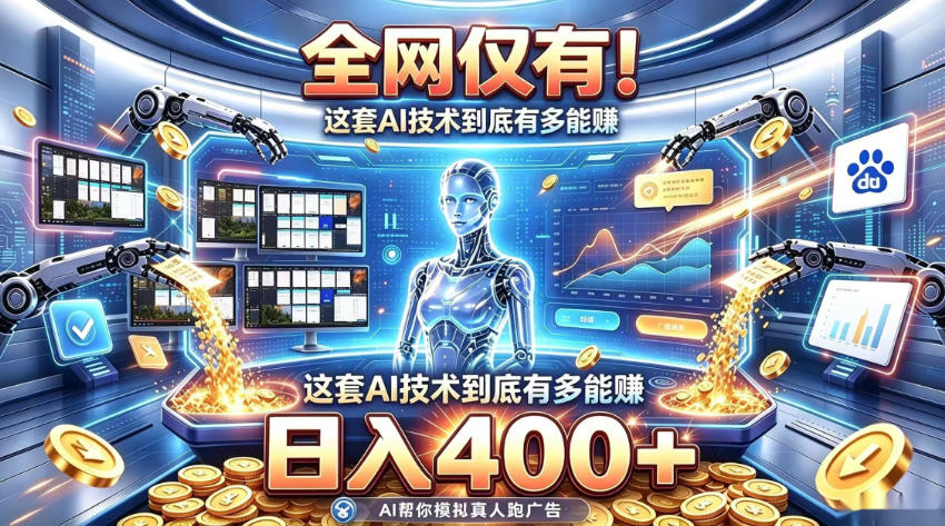 全网仅有!这套AI技术到底有多能賺,日入400+,无需人工干预,实现真正被动变现【揭秘】-来聚吧