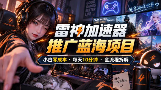 雷神加速器推广5.0实操教程:口令图文玩法全流程拆解(零成本·每天10分钟)-来聚吧