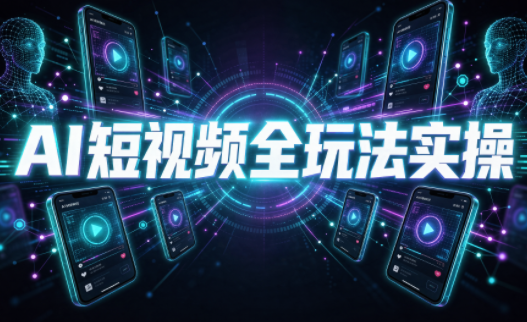 AI短视频全玩法实操(剪辑+带货+数字人+漫剧+短剧)-来聚吧