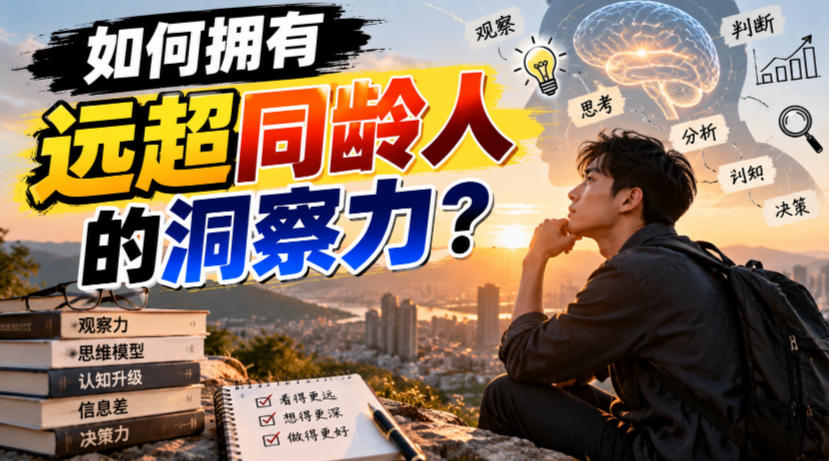 付费文章:如何拥有远超同龄人的洞察力?-来聚吧