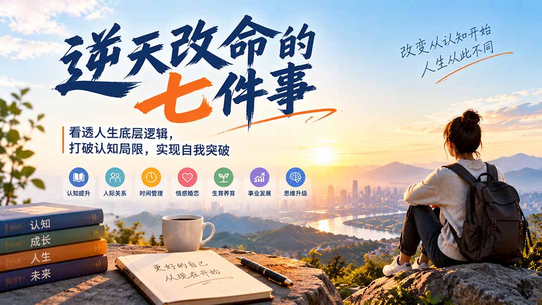 付费文章:逆天改命的七件事,看透人生底层逻辑,打破认知局限,实现自我突破-来聚吧
