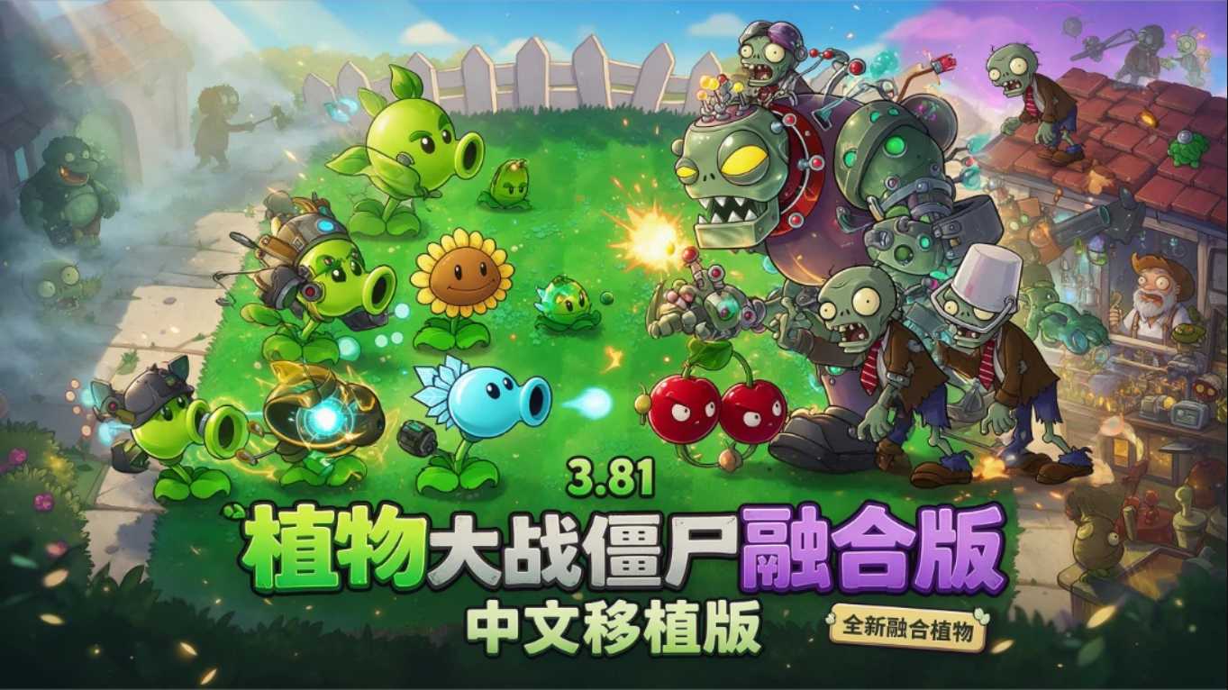 【移植游戏】植物大战僵尸融合版3.81中文版 移植游戏-来聚吧