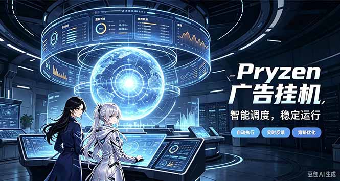 Pryzen广告全自动挂机给自己一个交代，门槛低，零基础小白也可以快速上手-来聚吧