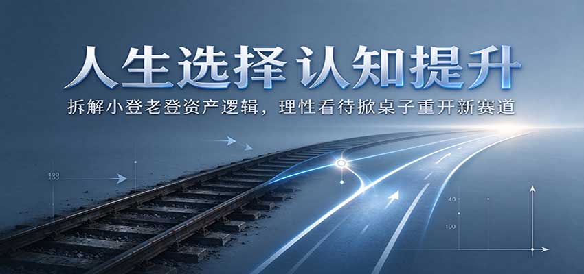 人生选择认知提升:拆解小登老登资产逻辑,理性看待掀桌子重开新赛道-来聚吧