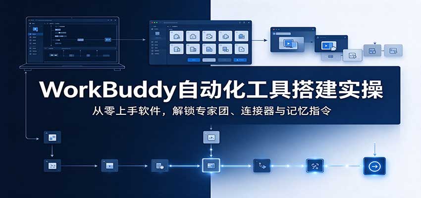 WorkBuddy自动化工具搭建实操:从零上手软件,解锁专家团、连接器与记忆指令-来聚吧