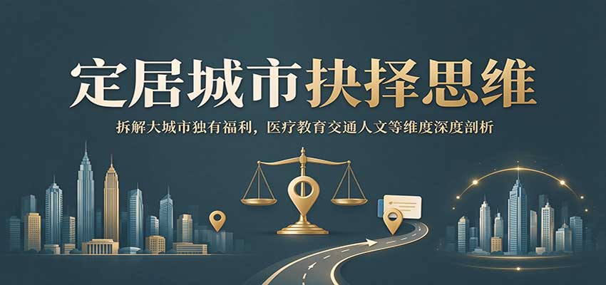 定居城市抉择思维:拆解大城市独有福利,医疗教育交通人文等维度深度剖析-来聚吧