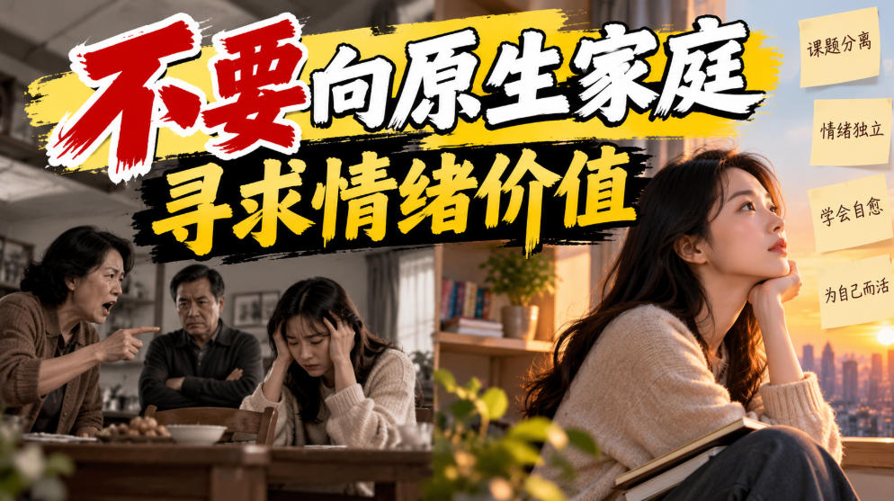 某公众号付费文章:不要向原生家庭寻求情绪价值-来聚吧