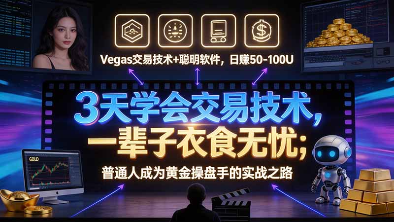 3 天学会 顺势而为交易系统，趋势看得懂、下单有依据：软件自动帮你盯盘，新手也能稳定复利-来聚吧