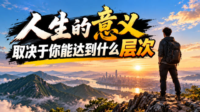 某公众号付费文章:人生的意义,取决于你能达到什么层次-来聚吧