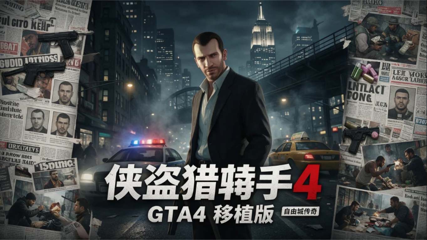 【移植游戏】侠盗猎车手4 GTA4 中文汉化版 移植游戏-来聚吧