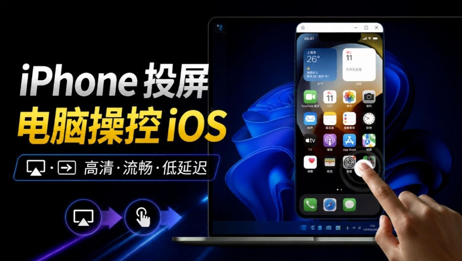 iPhone投屏到Windows电脑，还支持操控IOS系统，多台设备能同时上屏，有点意思iPhoneMirror-来聚吧
